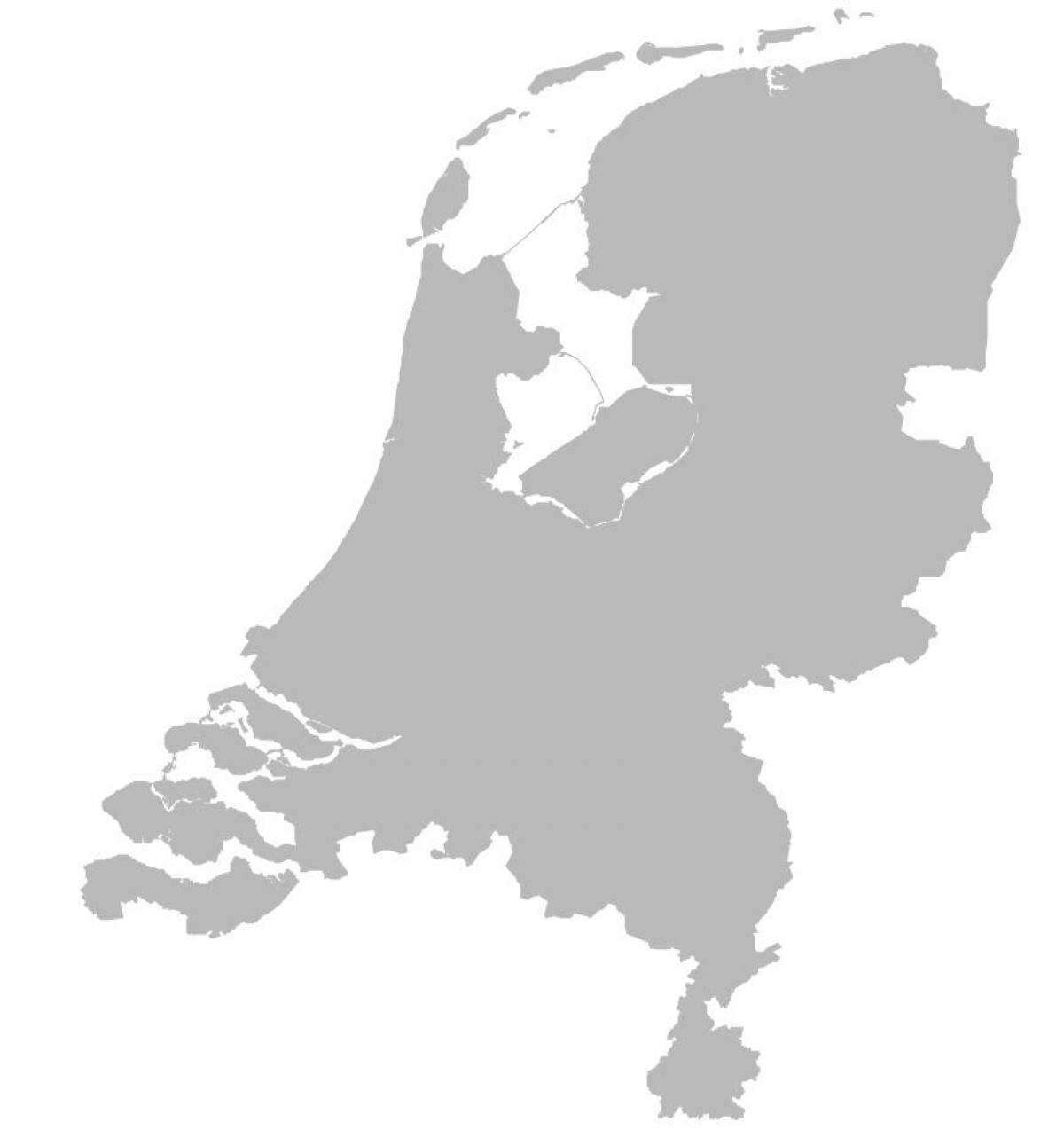 Pays-bas carte de vecteur