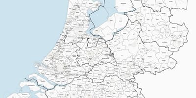 Hollande les municipalités de la carte
